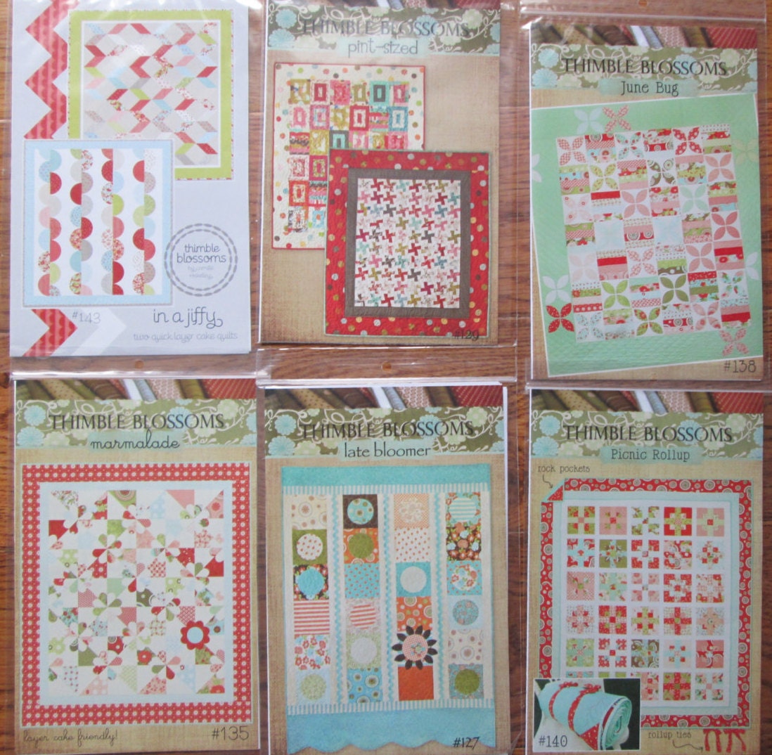 Thimble Blossoms Quilt Pattern Pack by QuiltiliciousFabric on Etsy