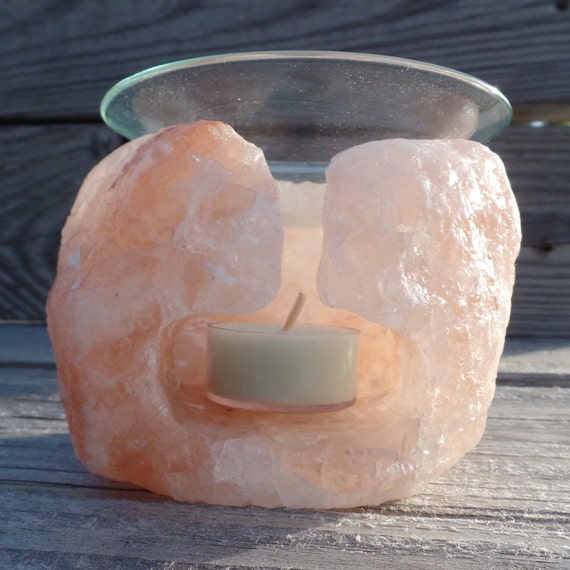 Items similar to Himalayan salt stone oil warmer, relaxing, peaceful