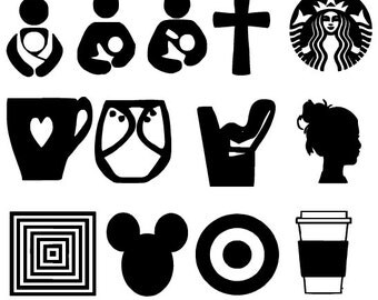 Car Decal // Crunchy Mom Decal // Mom Car Decal // Messy Bun Decal // Starbucks Decal // Targe Decal // Wonderfully Made Creations