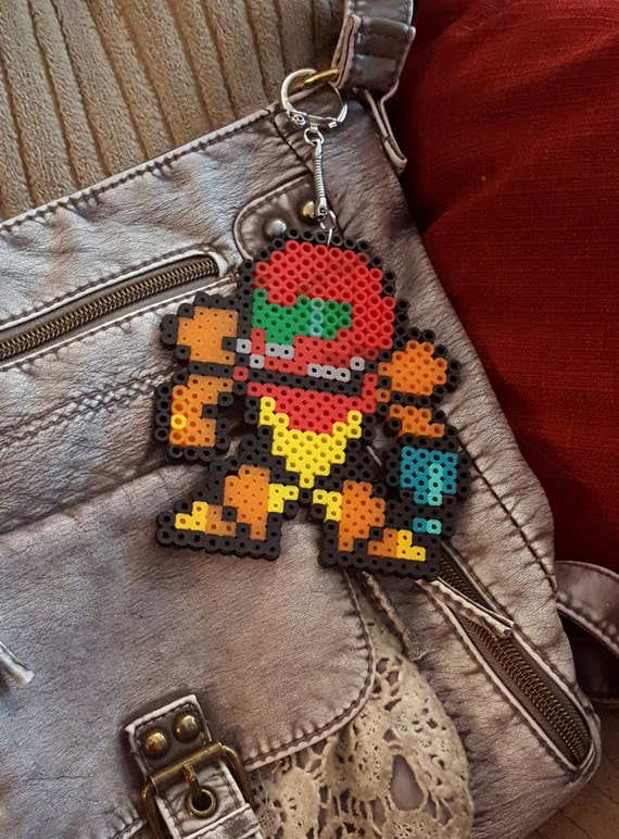 Samus perler keychain