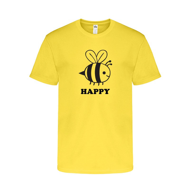 Bee Happy Apparel Be Happy T-Shirt Bumble Bee TShirt Be