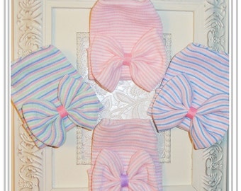 Newborn hospital hat, Infant hospital hat, Newborn hat with bow, baby girl hospital hat, pink baby hat,infant beanie,newborn hospital beanie