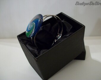 Swirl Top Silver Bracelet