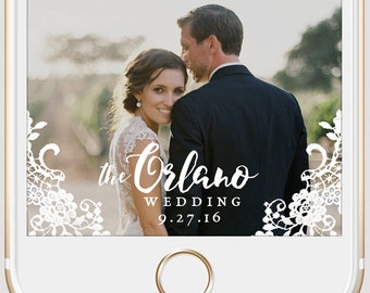 Elegant Lace Wedding Snapchat Geofilter | Snapchat Filter | Birthday Geofilter | Wedding Geofilter