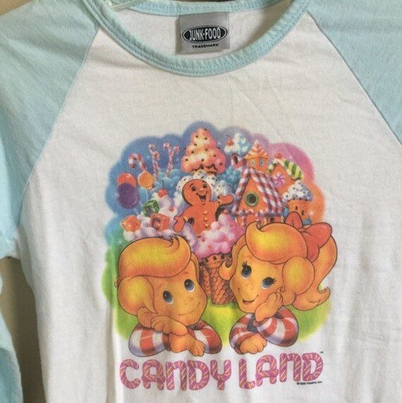 Vintage 90's Candyland Baseball Shirt // Halloween Costume // Tween // Teen