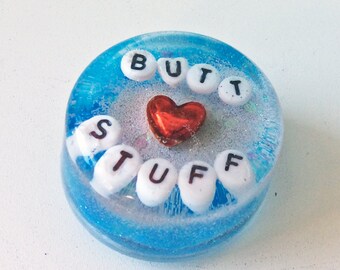 MADE TO ORDER: Butt Stuff - Shower Art, Waterproof Art, Geekery Geek, Funny Art, Bathroom Decor