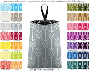 Auto Trash - Arrows - PICK YOUR COLOR - Car Trash Bag Car Accessory Automobile Caddy Trash Bin Garbage Tribal Custom
