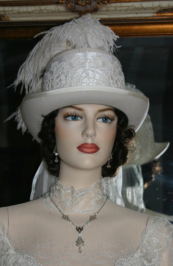 Victorian Riding Top Hat for Wedding LA Brianne