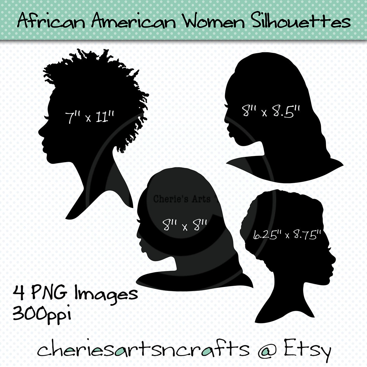 clipart african american woman silhouette - photo #31