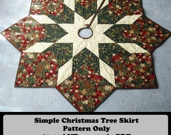 Quilted Christmas Tree Skirt Pattern