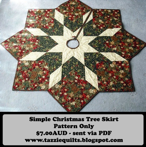 Quilted Christmas Tree Skirt Pattern
