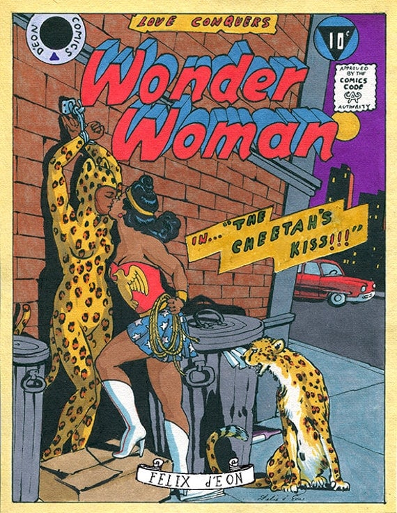 The Cheetah S Kiss Felix Deon Large Print Lesbian Comic