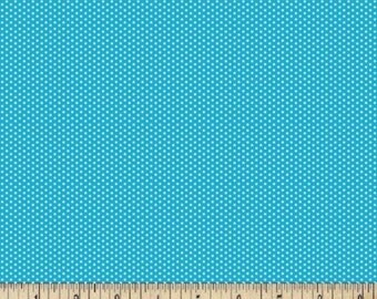 Turquoise Blue Swiss Dot Cotton Fabrics - Pin Dots Fabric By The Yard - Quilting