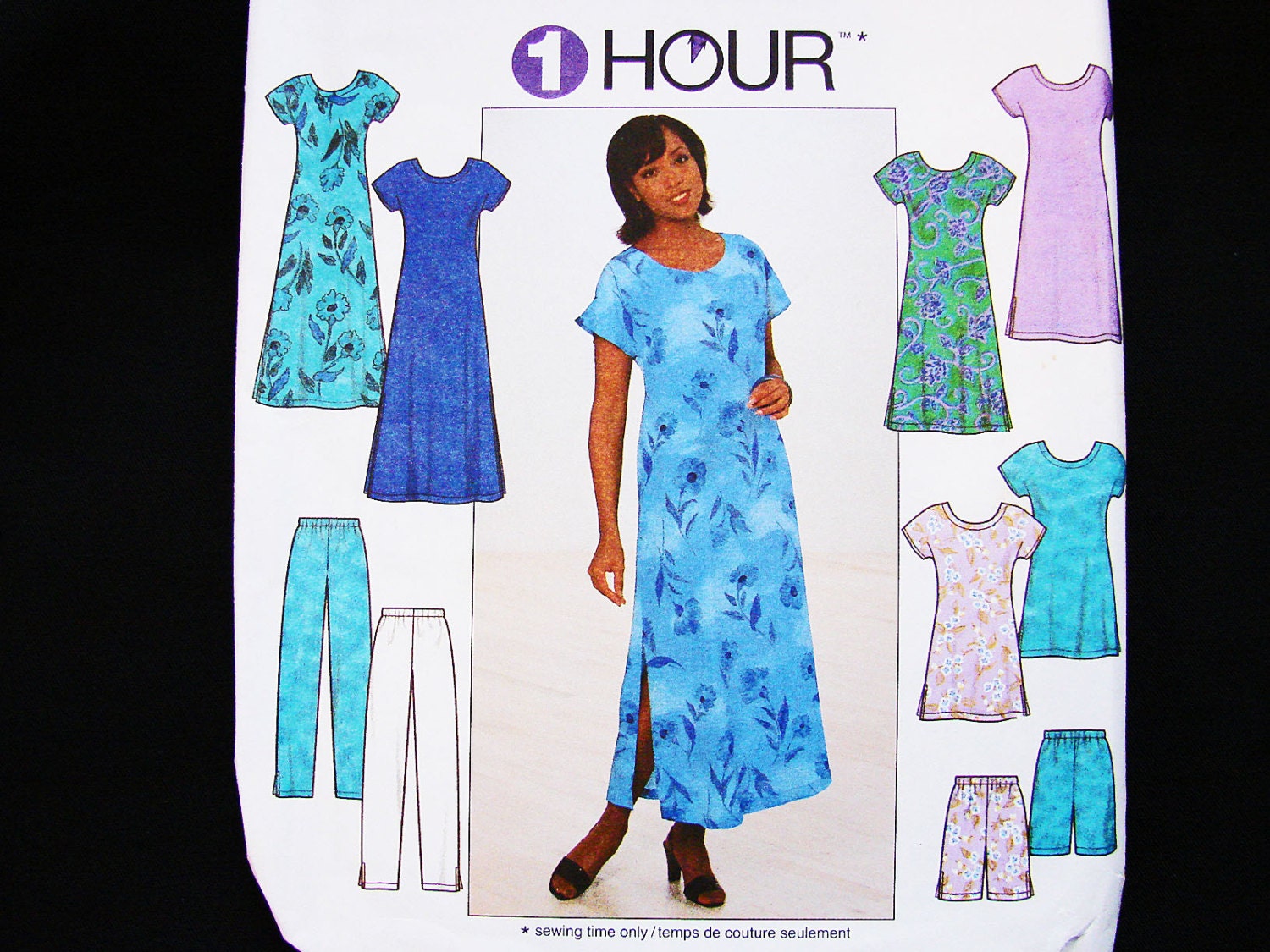 One Hour Dress Pattern Misses size 18 20 22 UNCUT Womens