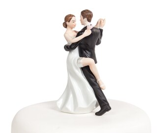 Funny Super Sexy Dancing Wedding Cake Topper - Custom Painted Hair Color Available - 706509
