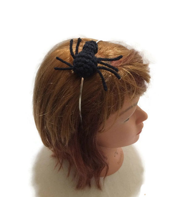 Spider Headband Black Spider Amigurumi Spider Cosplay
