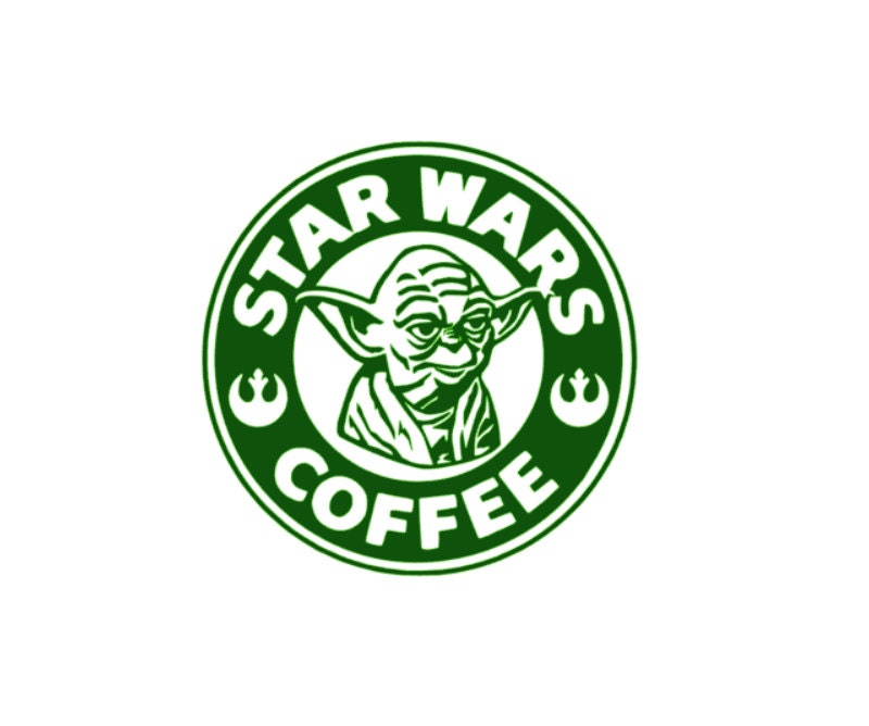 Star Wars Yoda Coffee / Starbucks Decal Any by 3rdDegreeLaser