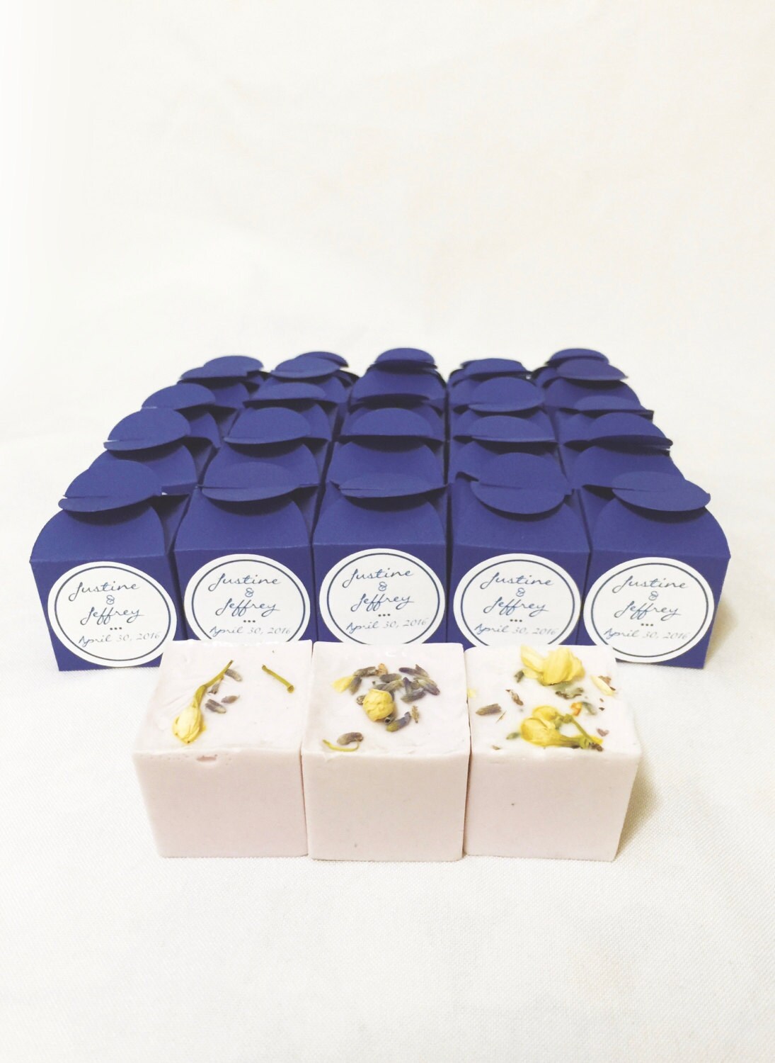 Navy Blue Wedding party Favors / Graduation thank you by Nuesi