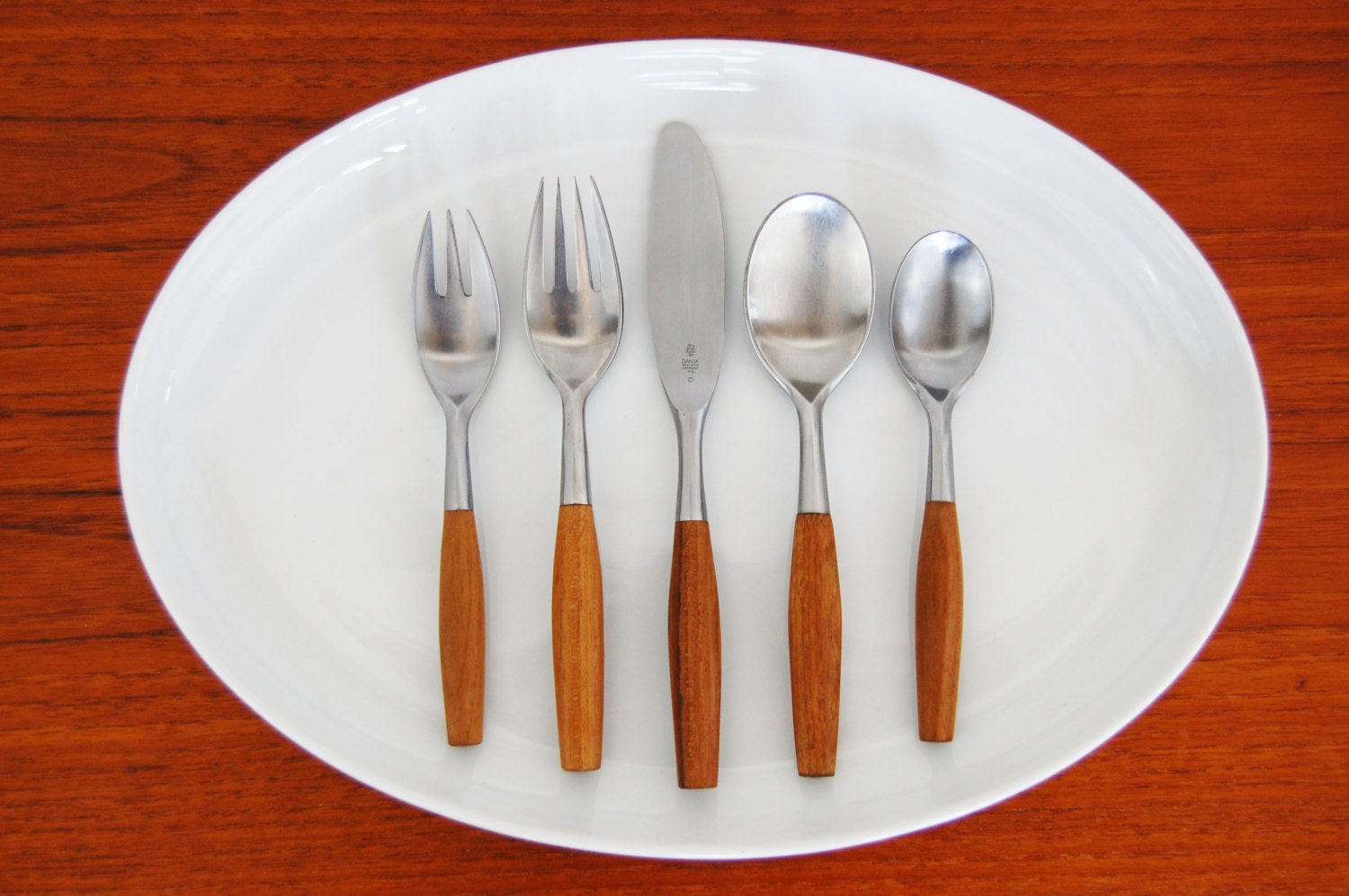 Dansk Fjord Flatware Set Service for One by Jens Quistgaard