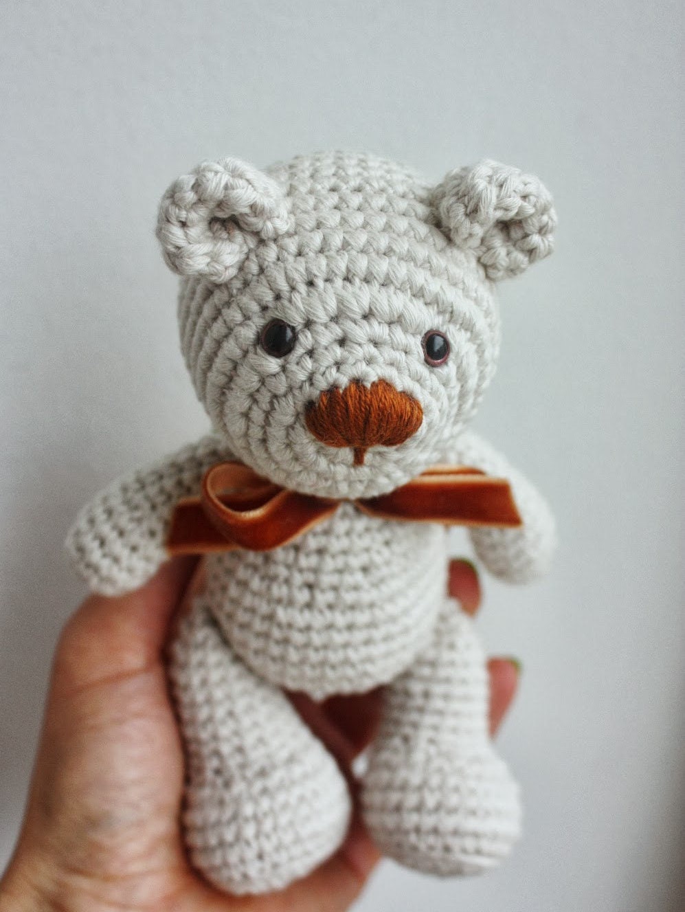 crochet small teddy bear