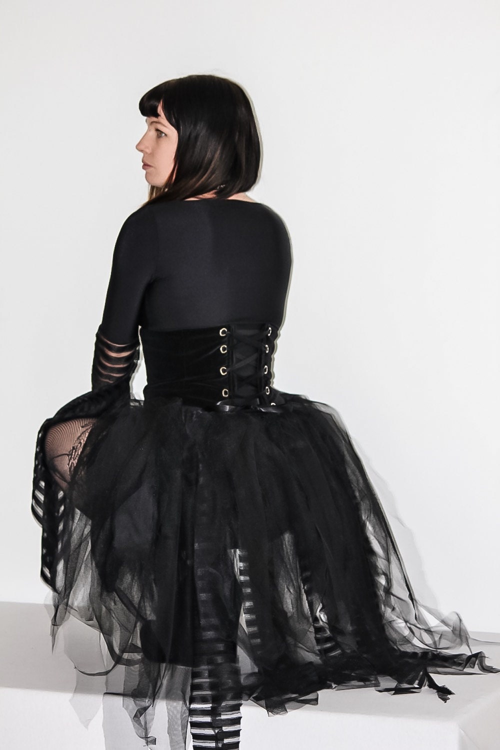 Gothic Bustle Tulle Skirt Steampunk Victorian By Spunkitdesigns 4106