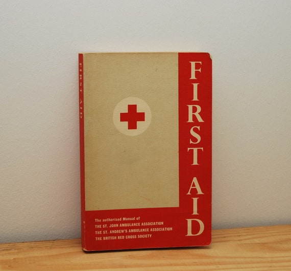 SALE Vintage First Aid book Authorised Manual of the St John