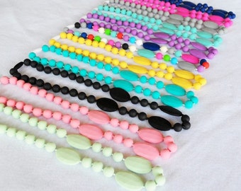 SALE!! Silicone Teething Necklace for Mommy - BPA Free - FDA Approved Food-Grade Silicone - Perfect Baby Shower or New Mom Gift - Chew Beads