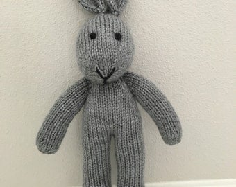 Stuffed Animal - Handmade Toy - Knitted Bunny - Photo Prop - Stuffed Bunny - Soft Toy
