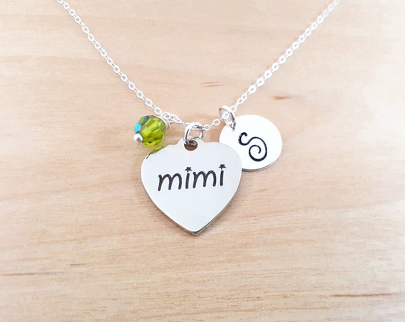 Mimi Necklace Grandmother Necklace Birthstone Necklace