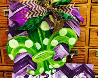 Louisiana Mardi Gras door hanger!