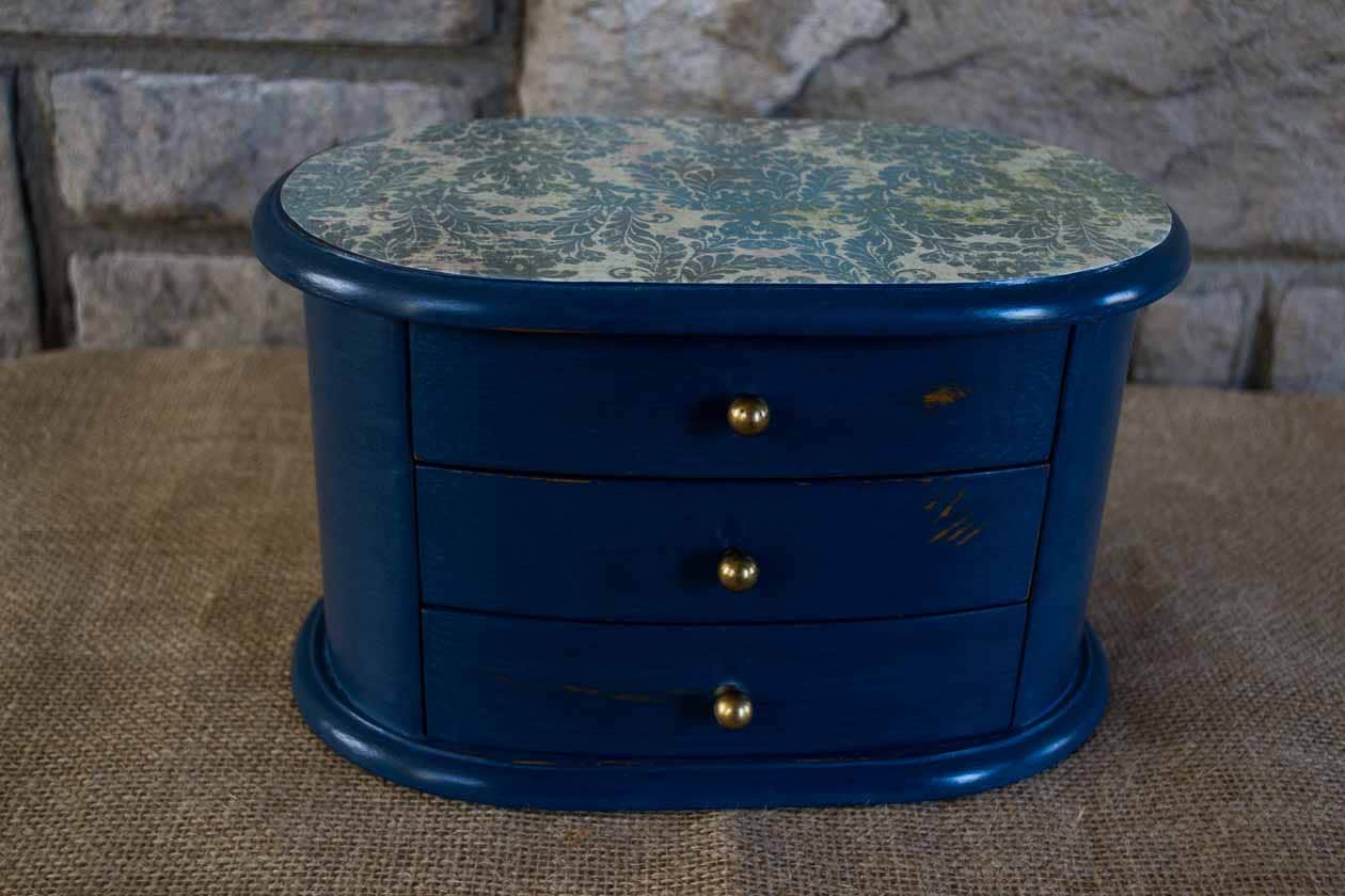 Jewelry Box Navy Blue Jewelry Box Blue Jewelry Box Jewelry