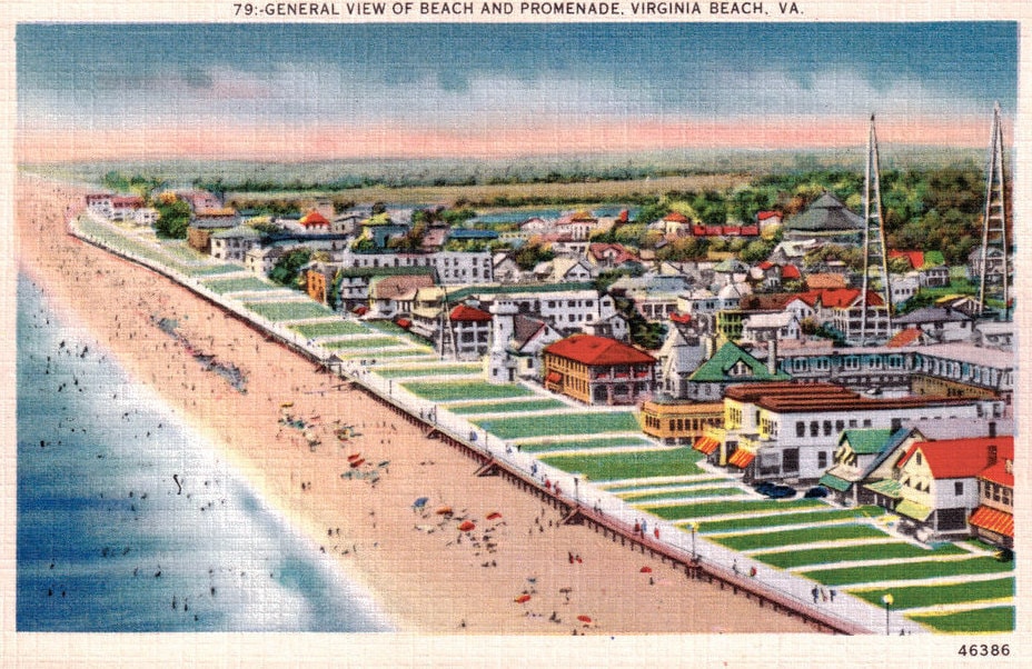 Vintage Postcard Virginia Beach VA Virginia Beach Souvenirs