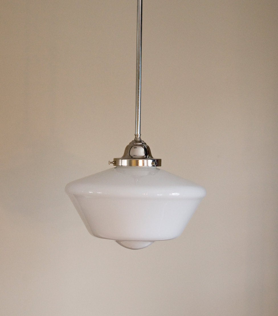 pendant light fixture schoolhouse 12 large by OldeBrickLighting