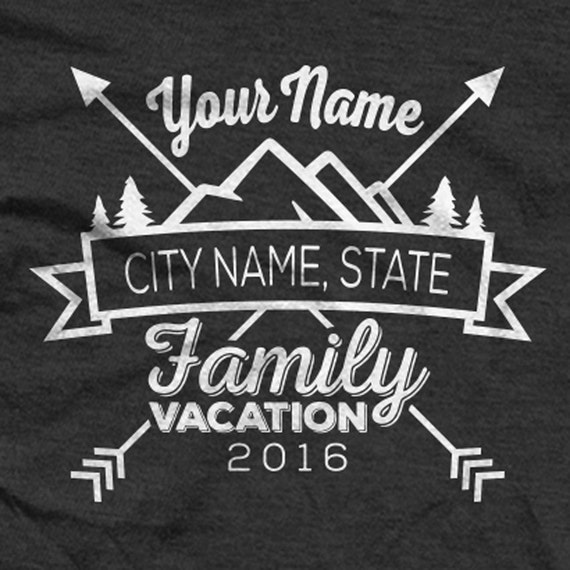 Custom Family Camping in Moutains Vacation Shirts