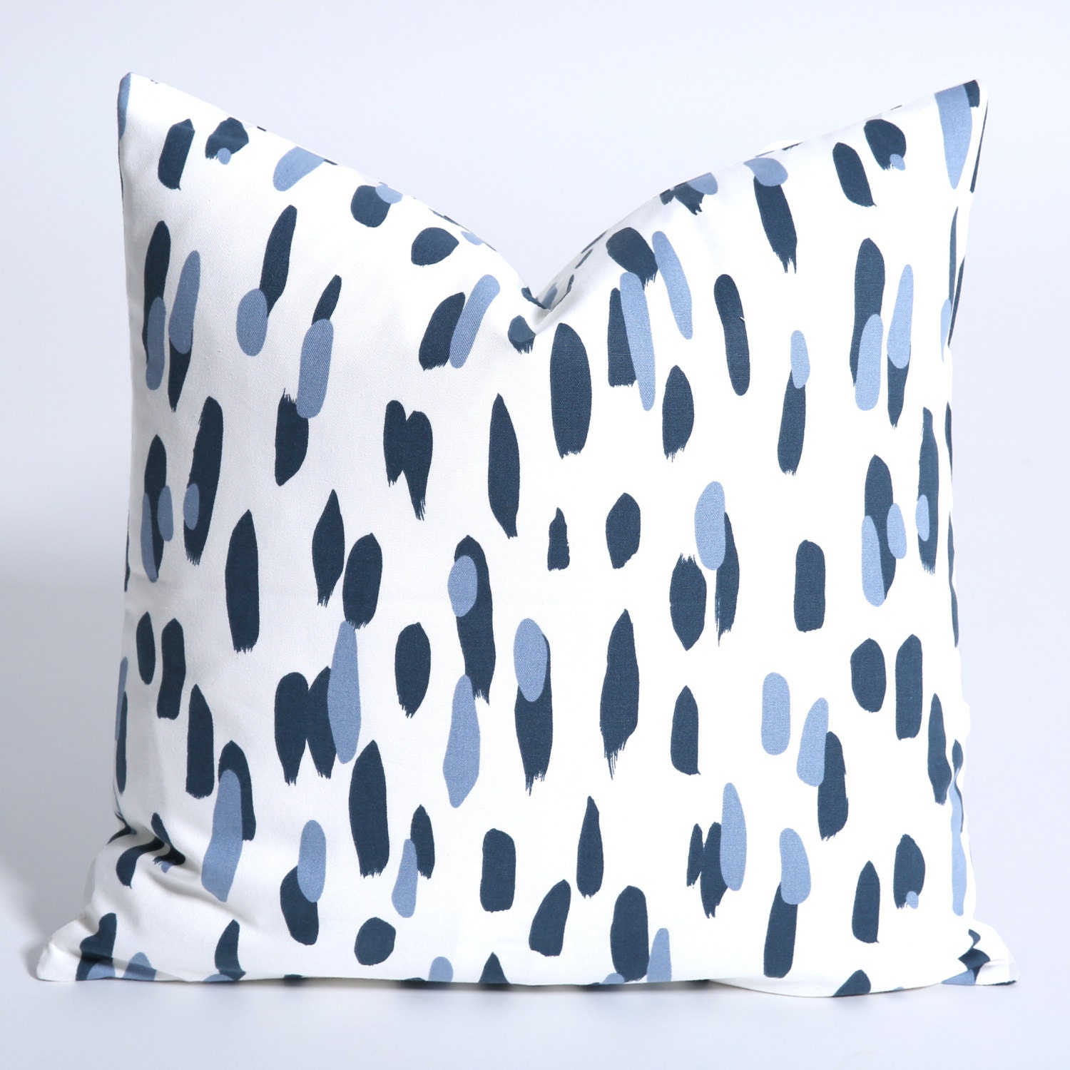 Blueberry Modern Dots / Blue Dots Pillow Cover / 18x18 / 20x20