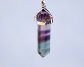 Rainbow Fluorite, Pendant, Gemstone, Point, Crystal Necklace, jewelry, necklace, crystal, jewelry necklace, pendant necklace,crystal pendant
