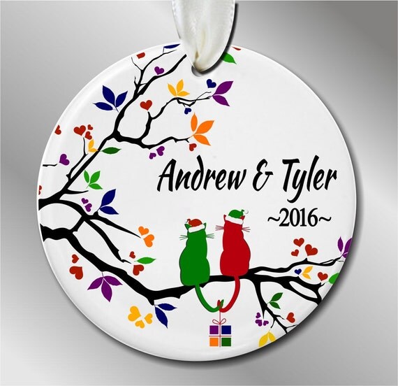 personalized couple christmas ornament personalized lgbt personalized couple christmas ornament personalized lgbt