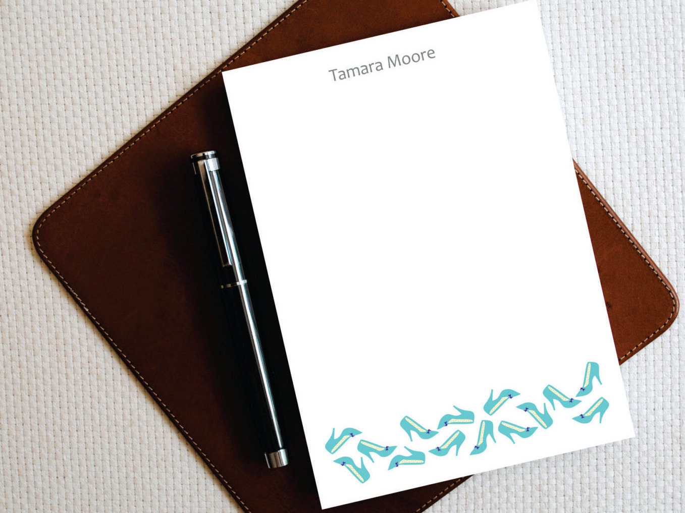 Notepads Personalized Notepad Chic Fancy SHOES Notepad