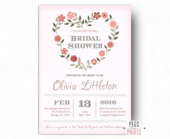 Valentine Bridal Shower Invitations 6