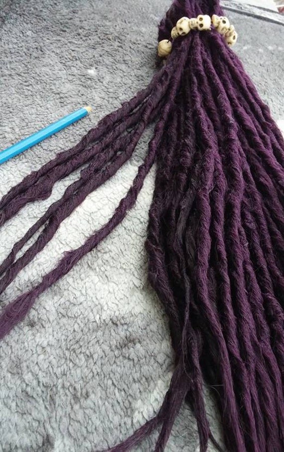 double ended synthetic dreads for sale purple and pink