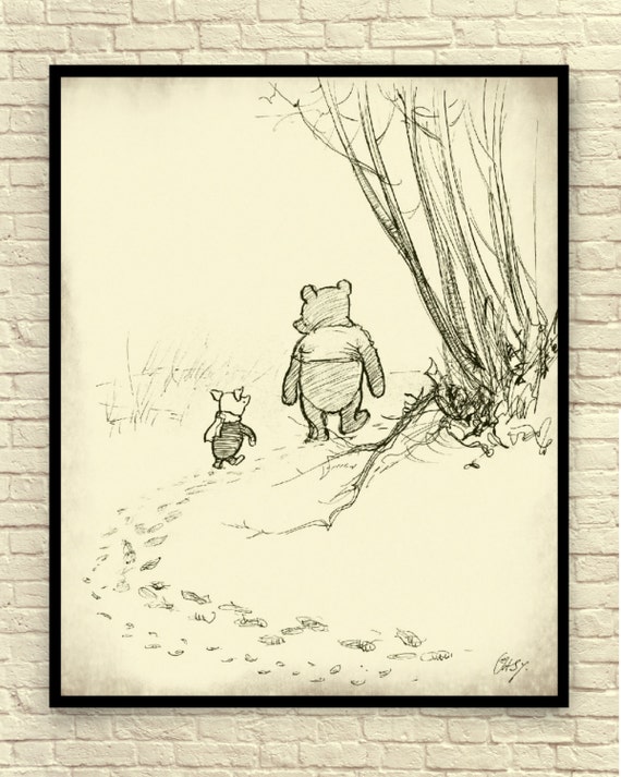 Winnie the Pooh Classic Pooh Pooh Wall Art Pooh Art Prints