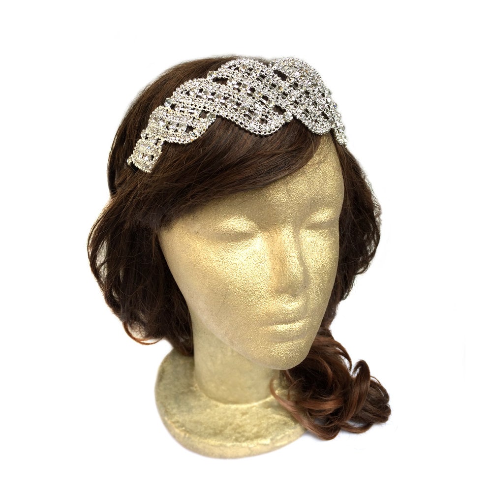 Rhinestone Headband Jeweled Bridal Headband Rhinestone