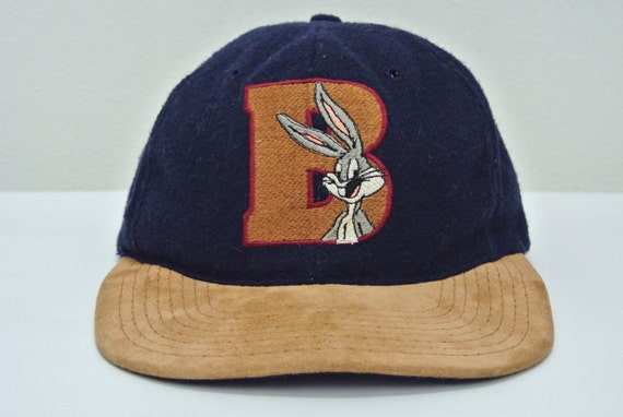 Bugs Bunny Hat Vintage Bugs Bunny Baseball Cap Navy Blue Hat