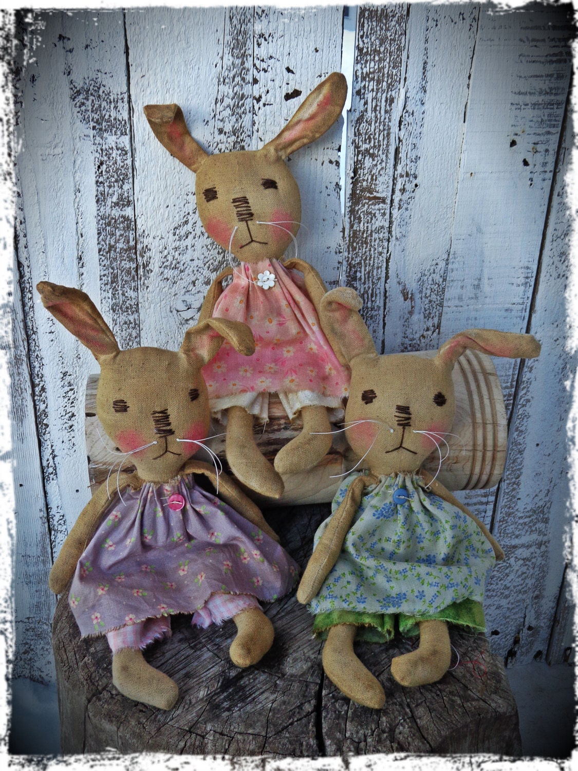 old bunny doll