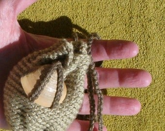 Bohemian Feminist Jewelry Medicine Bag Totem Pouch Change Purse Coin Purse Statement Necklace Neck Pouch Spiritual Gift Stash Bag Seashell
