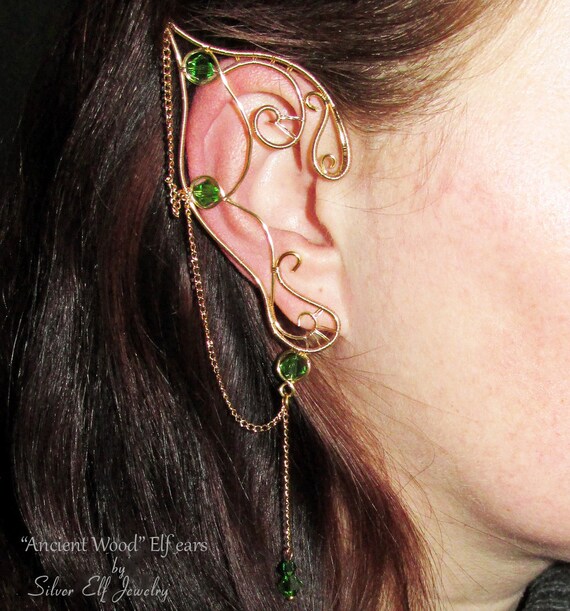 Ancient Wood Elf Ears elf ear cuff elf ear wrap elf