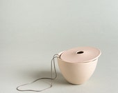 Porcelain Jewelry Dish D: 3.5″/ Pink Jewelry box / Ceramic Trinket Box / Jewelry storage /  Lidded jar