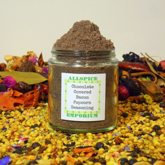Chocolate Covered Bacon Gourmet Popcorn by ALLSPICEEMPORIUM