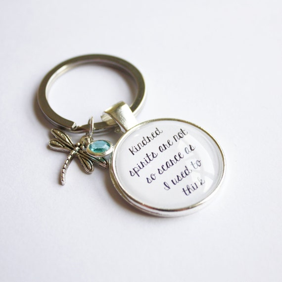 Anne of Green Gables quote keyring. Kindred spirits. by liruco