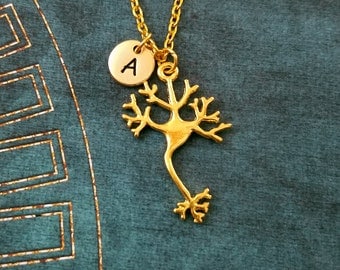 Neuron Necklace Nerve Cell Necklace Brain Cell Necklace Chemistry Jewelry Chemist Necklace Biochemistry Science Jewelry Doctor Necklace Gift